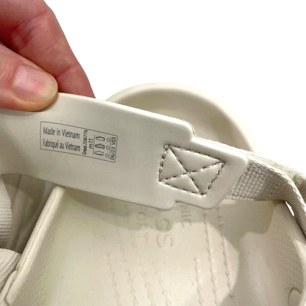 NEW Crocs Duet Max II Clogs Size 11 Mens stucco cream‎